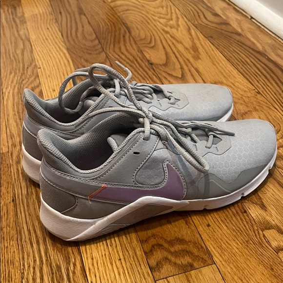Nike Shoes - Nike Women's Gray Sneakers with Lavender Swoosh